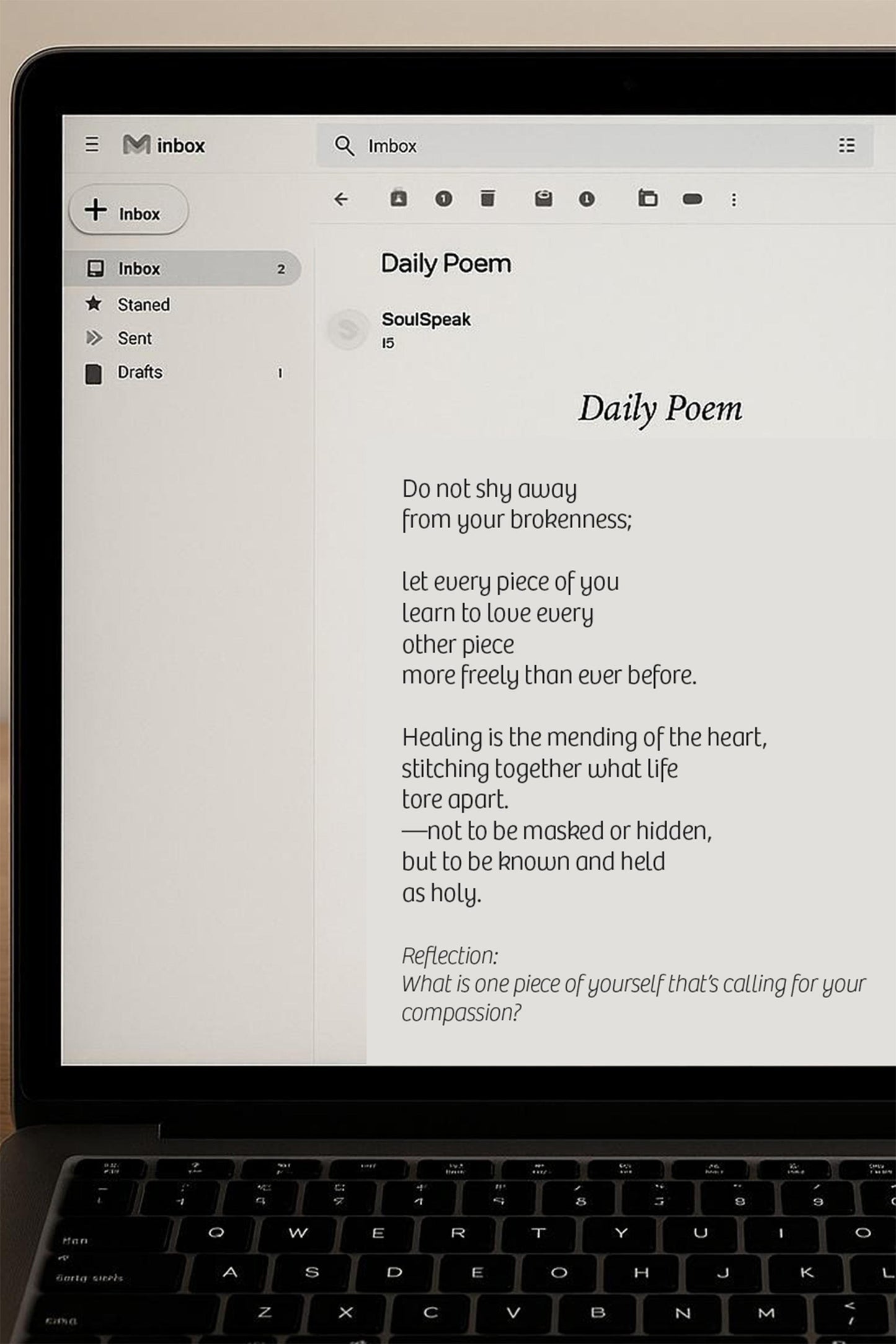 SoulSpeak Daily Poetry Subscription