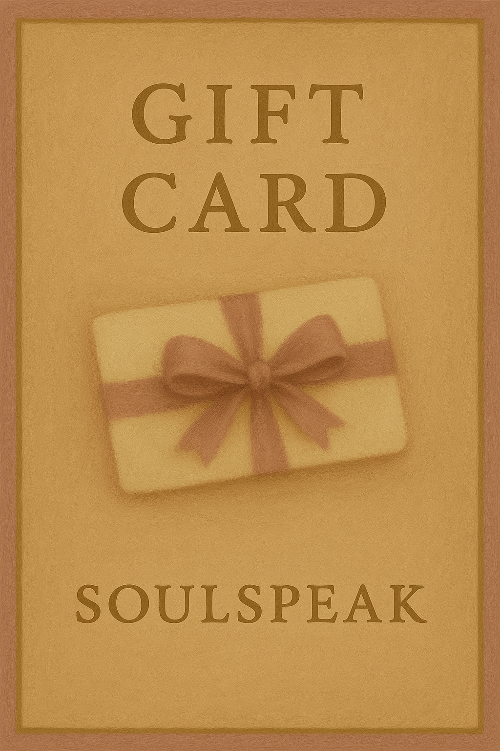 SoulSpeak Poetry Gift Card